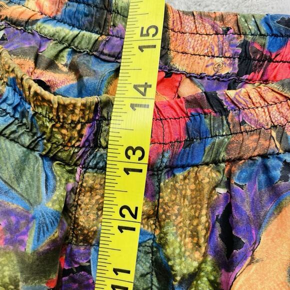 Stefano Rossini Silk Boxer Lounge Sleep Shorts Mens M Fish Ocean Pull On - Picture 7 of 9